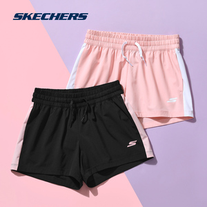 Skechers斯凯奇夏季新款瑜伽跑步健身裤休闲透气运动短裤