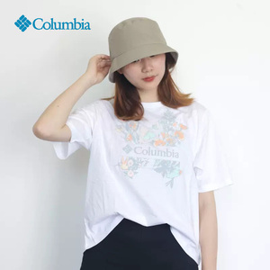 Columbia哥伦比亚短袖T恤女夏季户外纯棉透气圆领打底衫短TAR3545