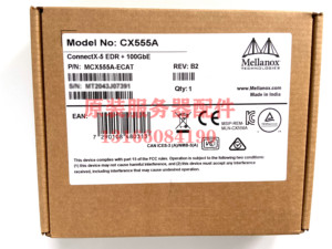迈络思mellanox MCX555A/556A-ECAT/EDAT 100G IB单/双口光纤网卡