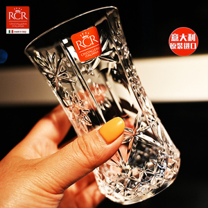 意大利进口RCR水晶玻璃威士忌杯洋酒杯牛奶杯创意茶水杯果汁杯子