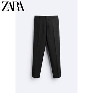 二月ZARA2023冬季新品男装礼服式休闲西装裤8897675800