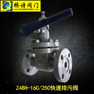 Z44H-16C/25C快速排污阀蒸汽锅炉高温排污阀P48H-16C/25C4寸DN100