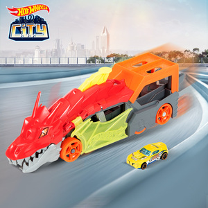 风火轮城市猛龙弹射运输车套装儿童男孩合金车模玩具汽车GTK42