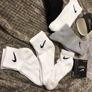 Nike耐克男女春秋长袜短袜黑白彩色运动袜子SX7667 CV4301