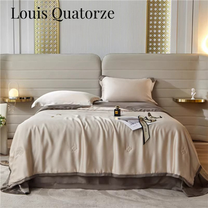 Louis Quatorze80支夏季天丝四件套夏凉被高端纯色裸睡床单冰丝被