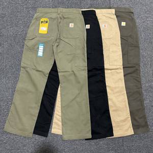 Carhartt 卡哈特B324斜纹水洗休闲裤滑板军事风直筒工装裤宽松男