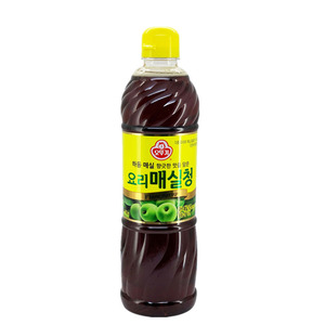 韩国进口不倒翁青梅汁660g瓶装腌肉拌菜碱性含糖饮品用酸甜青梅汁