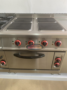 立式电热四头煮食炉连焗炉方型发热板豪华煮食炉电煲仔炉进口EGO