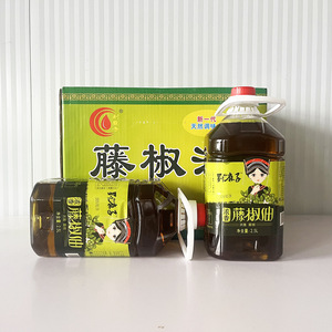 刘麻子藤椒油2.5LX6瓶/箱藤椒油正品汉源红花椒精制花椒油麻椒油