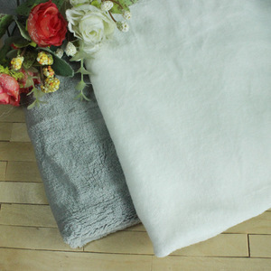 米白色针织毛巾布 灰色短毛绒布料半米 BJD娃衣地毯卫衣舒适柔软