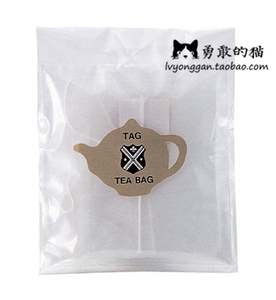 日本代购 TOWA陶和 挂绳折口型丝网茶叶滤泡袋/空茶包袋10枚