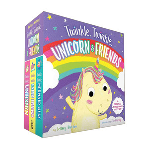 英文原版 The Twinkle  Twinkle  Unicorn & Friends Collection 闪烁，闪烁，独角兽和朋友们 系列盒装 纸板书 英文版 进口书籍