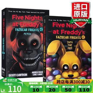 玩具熊的五夜后宫披萨店惊魂1 2册英文原版five Nights At Freddy S Fazbear Frights 英文版惊悚小说 进口原版英语书籍 阿里巴巴找货神器