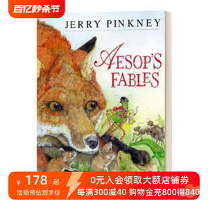 英文原版 Aesop's Fables 伊索寓言 精装 儿童绘本 图画故事书 凯迪克大奖作家 杰里平克尼 英文版 进口英语原版书籍