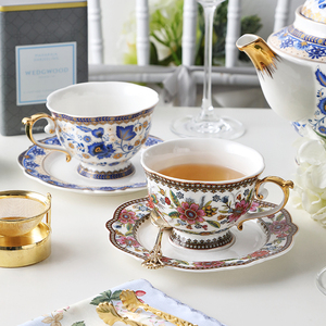欧式骨瓷茶具咖啡具美式咖啡杯套装英式家用闺蜜下午茶花茶杯碟