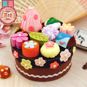 免裁剪和风食物蛋糕置物盒收纳盒不织布手工diy制作布艺材料包 阿里巴巴找货神器