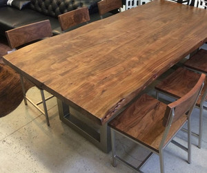 美式铁艺客厅书桌电脑桌创意实木办公桌会议桌茶几咖啡厅吧桌餐桌