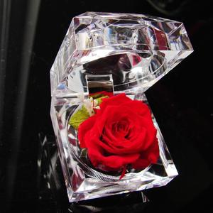 创意情人节永生花真鲜花不凋谢玫瑰盒装女友老婆女生生日表白礼物