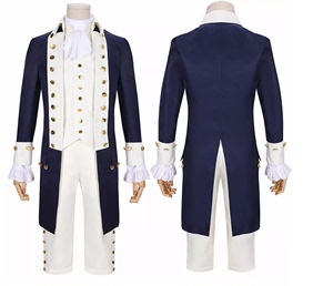 cosplay服装男音乐剧亚历山大·汉密尔顿万圣节中世纪王子演出服