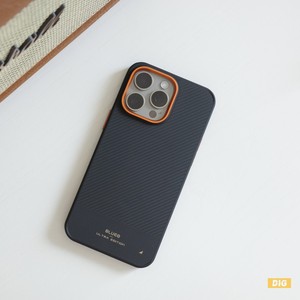 龙运特别版 双拼芳纶纤维保护壳 600D 定制橙色合金件 兼容MagSafe 适用于iPhone15Pro/15ProMax