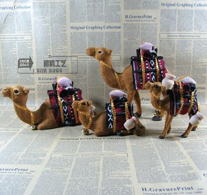 仿真小骆驼假动物标本模型橱窗装饰创意礼物早教玩具拍照写生道具