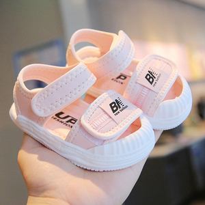 宝宝凉鞋1一2岁半三岁婴儿鞋子2024夏季透气防滑女童鞋子学步包头