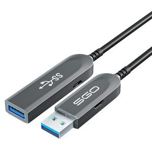 斯格光纤标usb3.1延长线公对容母兼3.0体感摄像头鼠键盘U盘连接线