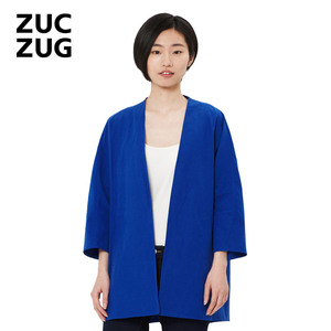 【转卖】ZUCZUG/素然手语系列 麻丝棉平纹布开襟短外套