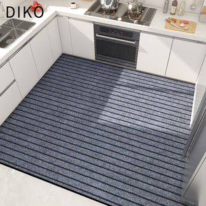 厨房地垫满铺防滑防油防水可擦免洗门口耐脏吸水脚垫吸油条纹地毯