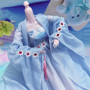 BJD娃衣60厘米古装洋娃娃衣服套装汉服3分公主玩具婚纱裙国风礼服