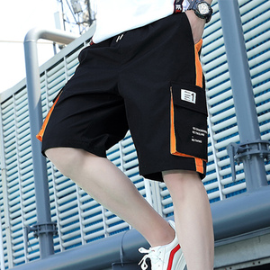 工装短裤男夏季薄款宽松直筒篮球运动中裤多口袋外穿休闲五分裤子