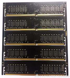 DDR4四位台式机单双晶通杀双面16颗空内存条贴辅料PCB内存板全新