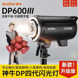 Godox神牛DP600III三代/四代摄影灯闪光灯600w室内人像模特广告拍