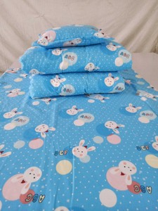 纯棉布料儿童被套学生被罩幼儿园婴儿床单布料床笠枕套三件套定做