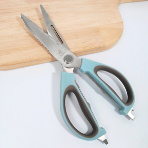 多功能厨房剪刀 可拆分 3Cr不锈钢 刮鱼鳞 开核桃 开瓶盖 瓜皮刀