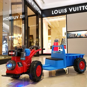 拖拉机农用四驱儿童贝多奇手扶电动车东方红Mini充电可坐人玩具