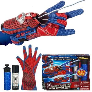 超凡蜘蛛侠蛛丝手套二合一可喷丝喷水英雄手腕发射器套装儿童玩具