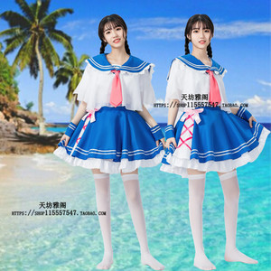 现货lovelive海军未觉醒妮可cos服装cosplay女装日常海军水手服装