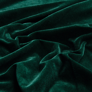 加厚深色墨绿色金丝绒布料会议桌布舞台幕布背景窗帘拍摄装饰面料