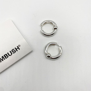 ABS AMBUSH INS超火钢珠圈圈耳环耳钉925纯银男女华晨宇同款个性