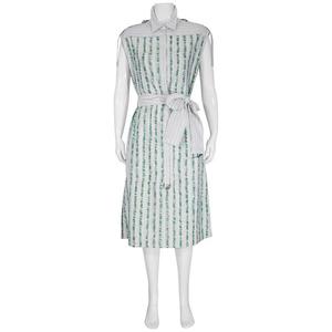 BURBERRY博柏利连衣裙女2024新款潮流时尚清新白绿色气质性感裙子