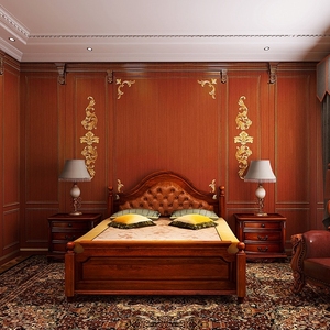 欧式墙纸客厅家具直播间装饰背景墙布3d立体高级红木木纹质感壁纸