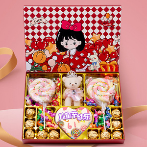 德芙巧克力礼盒装送女友糖果生日六一儿童节礼物女生心形糖果零食