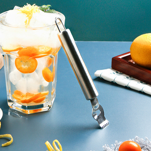柠檬刨不锈钢水果刨丝器刮丝刨条酒吧调酒工具剥橙神器剥皮削皮刀