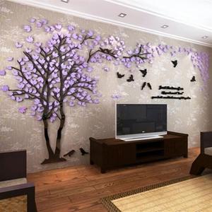 2024新款创意爱情树3d立体墙贴客厅沙发电视背景墙贴画女生房间墙