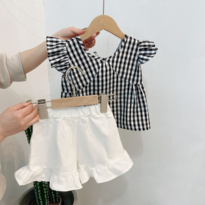 女童夏装套装2024新款3一4四岁三儿童装网红女宝宝短袖薄款两件套