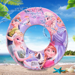 爱莎公主游泳圈粉色儿童艾莎救生圈充气坐圈女孩爱萨浮圈Elsa玩具