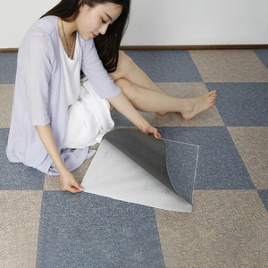 pvc地板革贴自粘加厚耐磨防水泥塑胶仿真地毯纹商用直接铺设1.8mm