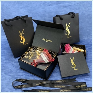 情人节香水圣罗兰口红包装盒空礼盒子送礼品专用巴黎女生日手提袋