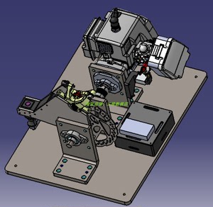 电动机发动机测力计台架试验装置3D三维几何数模型动扭力测试工具